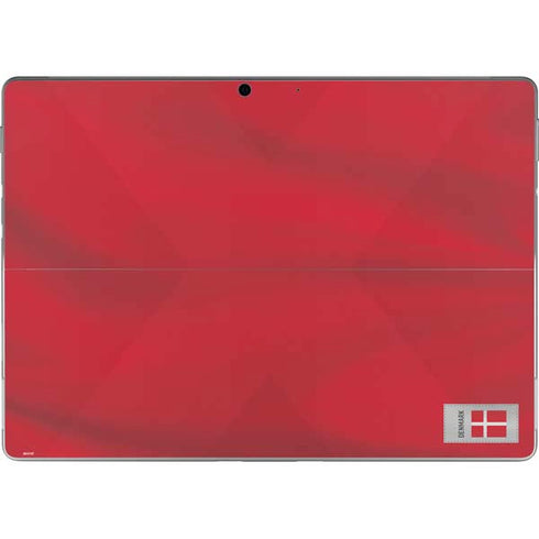 Denmark Soccer Flag Surface Pro 8 Skin